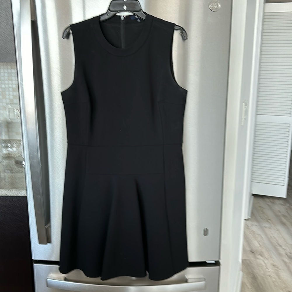 Madewell Fit and flare black dress! Size 12. Super flattering!